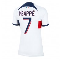 Ženski Nogometni dresi Paris Saint-Germain Kylian Mbappe #7 Gostujoči 2023-24 Kratek Rokav